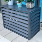  Housse De Pompe à Chaleur En Aluminium Pour Climatiseurs Extérieurs – Bouclier De Protection Résistant Aux Intempéries Pour L'installation De La Climatisation Et Léger, Idéal Pour Un Usage Domestique
