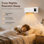  Ventilateur De Refroidissement Mural 2-en-1 Climatiseur Portable, Plug & Play D'économie D'énergie, Refroidisseur D'air Silencieux Pour La Chambre De Bureau à Domicile, Blanc 54x20cm