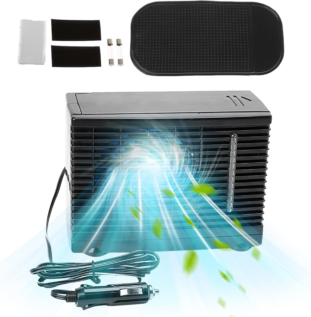 Genérico Climatiseurs Portables Pour Voiture | Refroidisseur D'air Portable Pour Voiture - Appareil De Refroidissement Par évaporation D'eau 12 V Pour Camion RV Road Trip Garage Au Sous-sol Du Sous-sol