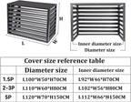  Housse De Climatiseur En Aluminium Toutes Saisons - Décoration Extérieure Pour Climatiseurs Et Poubelles - Protection Autonome Pour équipements Extérieurs