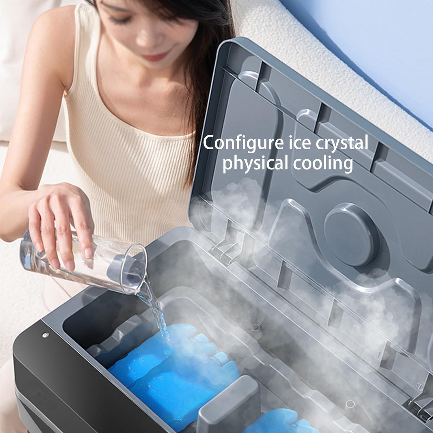 GENERIC Climatiseur Portable, Unité De Climatisation Avec Réservoir D'eau Et Minuterie De 12 Heures, Refroidisseur D'air Par évaporation Pour Chambre, Usine, Bureau