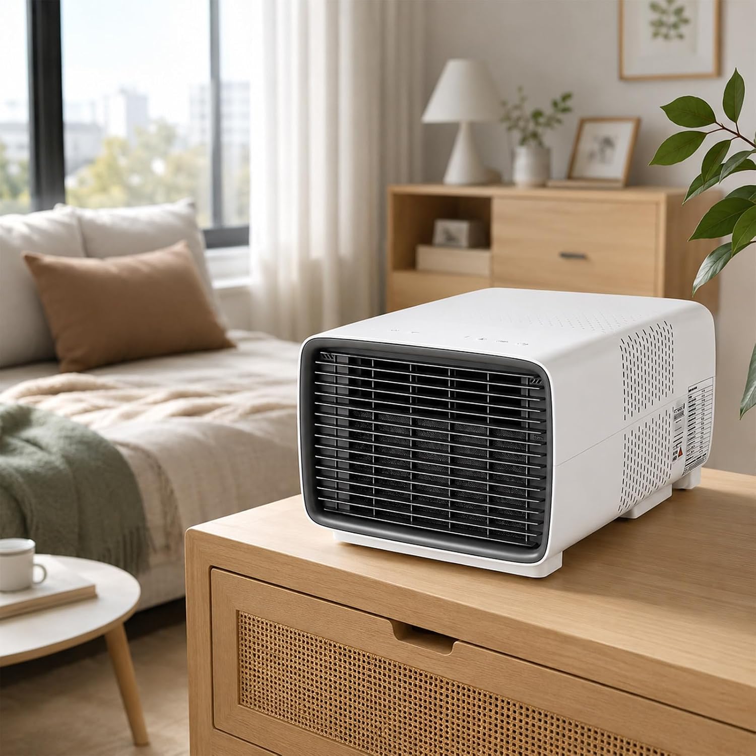  Fournissant Un Refroidissement De 3000BTU, Climatiseur Portable 280W Économie D'Énergie, Déshumidificateur Et Ventilateur, Écran Tactile Sans Fil, Silencieux, Pour Caravane, Tente Et Cuisine
