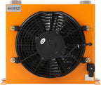  Refroidisseur D'air Hydraulique 12 V Refroidisseur D'huile Refroidi à L'air 120 W 100 L/min Refroidisseur D'huile Hydraulique Avec 6000 Kcal/h Puissance De Refroidissement RC1