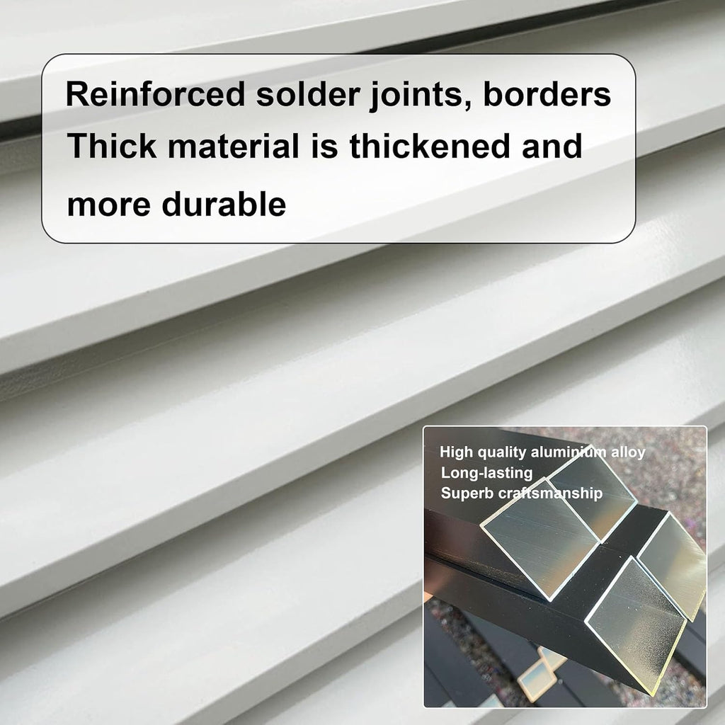 GENERIC Housse Robuste En Aluminium Pour Climatiseur Extérieur Mini Unités Séparées Antivol Réduction Du Bruit Résistant Aux Intempéries Protection Efficace De L'unité AC