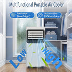  Climatiseur Portable, Unité Intelligente Intelligente Avec Déshumidificateur Cool Et Modes Ventilateur Pour La Pièce Jusqu'à 350 Sq.ft, Télécommande, Minuterie 24 Heures, Kit D'installation Inclus