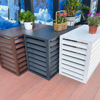 GENERIC Housse En Aluminium De Qualité Supérieure Pour Climatiseur | Bouclier Décoratif Pour Unité Extérieure | Clôture Résistante Aux Intempéries Pour Climatisation Et Pompe à Chaleur | Cachette élégante
