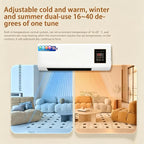  Climatiseur Portable - Ventilateur Rafraîchisseur D'air Mural 2 En 1, Refroidissement écoénergétique Pour La Maison, La Chambre Et Le Bureau, Installation Facile Et Rapide (branchement Et Utilisatio