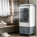 GENERIC Ventilateur Refroidisseur D'air Portable 3 En 1, Réservoir 20 L, Oscillation 120°, 4 Roues, 3 Réglages De Vitesse, Rideau D'eau, Sans Tuyau, 80 W, Comprend 2 Blocs De Glace, For Atelier