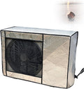  Housse Climatiseur Extérieur, Cache Clim Protection Caisson Anti Bruit Pompe à Chaleur, Isolation Thermique, Imperméable, Film Aluminium Épais(84 * 59 * 32cm)