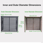  Housses Décoratives Pour Climatiseur Pour Une Utilisation En Extérieur – Housse En Bois Pour Unité De Climatisation Et Support De Plante Avec Protection Supérieure – Housses De Clôture élégantes Pour