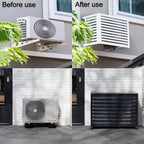  Housse De Climatisation Extérieure Résistante Aux Intempéries Avec Grilles En Aluminium – Élégante Housse De Protection Pour Climatiseur, Clôture D'intimité, Boîtier De Poubelle, Accessoires
