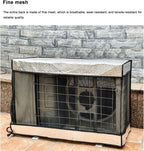  Housse Climatiseur Extérieur, Cache Clim Protection Caisson Anti Bruit Pompe à Chaleur, Isolation Thermique, Imperméable, Film Aluminium Épais(84 * 59 * 32cm)