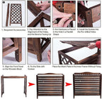 GENERIC Housse En Bois Pour Climatiseur Extérieur Et Support De Fleurs En Bois Massif Pour Unités De Climatisation, écran De Jardin Et Cache-radiateur, Solution élégante De Climatisation Extérieure