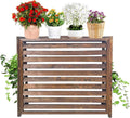  Housses De Protection En Bois Rustique Pour Climatiseur, écran De Clôture Pour Climatiseur Extérieur, Housse De Protection Pour Climatiseur Extérieur, Pour Cacher Les Poubelles