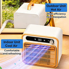 GENERIC Climatiseur Portable Sans Installation Pour Le Camping, Climatiseur Split 1500W Avec Tuyau De 2 M – Minuterie 12H Et Contrôle WiFi/télécommande, Climatiseur Pour Tente, Camion, Camping-Car, Garage