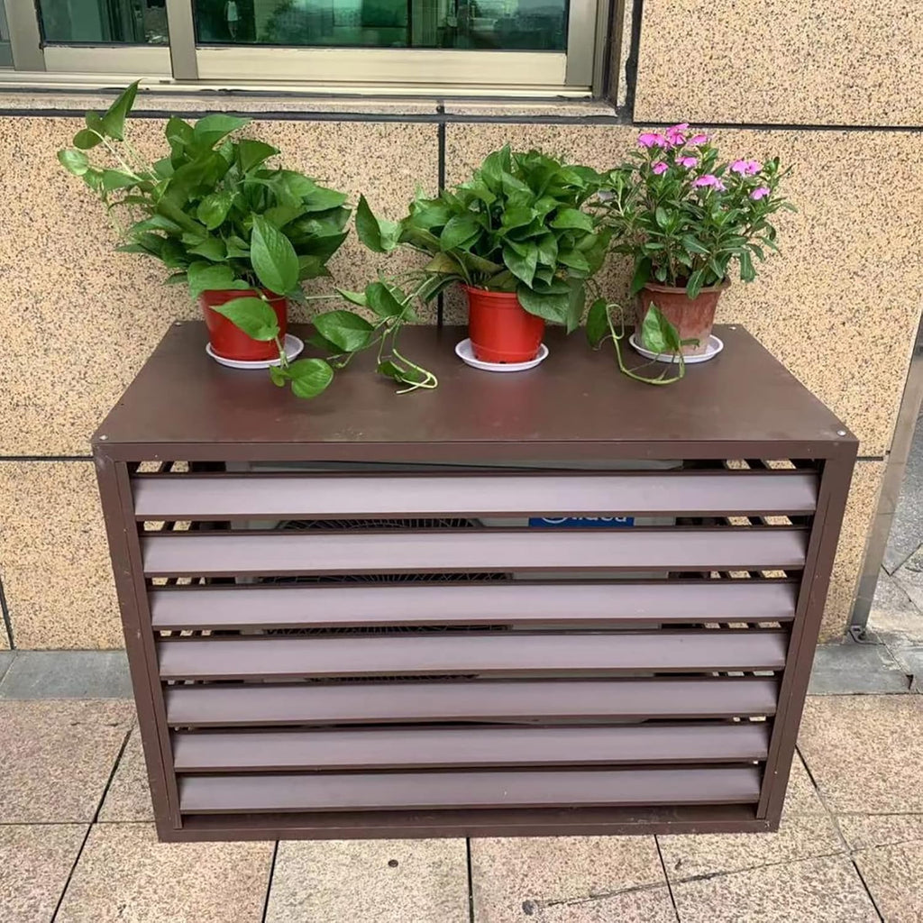 GENERIC Housse De Protection Pour Climatiseur Extérieur – Clôture Anti-vol Toutes Saisons – Protection Pour Climatiseurs Extérieurs
