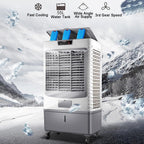 GENERIC Refroidisseur D'air évaporatif à 3 Vitesses, Ventilateur D'oscillation à 120 ° Avec Réservoir 55L, Unité De Refroidissement Portable Silencieuse Pour L'utilisation De Bureau à Domicile, énergétique Av