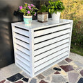  Housse De Protection Imperméable Pour Climatiseur Extérieur, Cadre En Aluminium, Protection De Pompe à Chaleur, Blanche, Résistante Aux Intempéries, Toutes Saisons, Résistante Aux UV