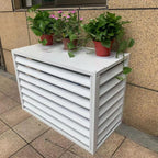  Couvercle De Climatiseur Extérieur En Aluminium Et Boîtier De Pompe à Chaleur, écran De Clôture De Protection Pour Unités De Climatisation, Bouclier De Condensateur Autonome Pour Ordures Ou CVC