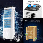  Climatiseur Portable Sur Pied Avec Roues, Ventilateur à 3 Vitesses, Fonctionnement Silencieux, Télécommande, Réservoir D'eau De 30 L Pour La Maison, Le Bureau Et La Chambre à Coucher