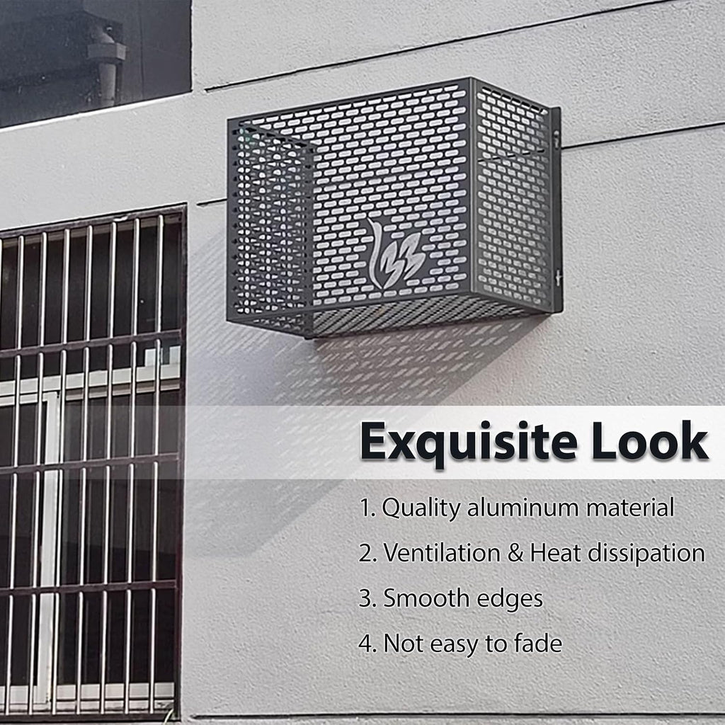 GENERIC Housse En Aluminium Pour Climatiseur Extérieur Et Support De Fleurs, Clôture Résistante Aux Intempéries Pour Unités Extérieures, Protection élégante, Dimensions : 109 X 56 X 80 Cm, Couleur : A3