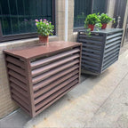 Housse De Protection Décorative En Aluminium Pour Climatiseur Extérieur Et Pompe à Chaleur - Pour Unités De Climatisation Et Ordures - Utilisation En Intérieur/extérieur