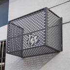 GENERIC Housse En Aluminium Pour Climatiseur Extérieur Et Support De Fleurs, Clôture Résistante Aux Intempéries Pour Unités Extérieures, Protection élégante, Dimensions : 109 X 56 X 80 Cm, Couleur : A3